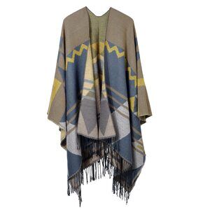3759 Shawl Wraps For Women, Pashmina Scarf Blanket Cape Winter Warm, Front